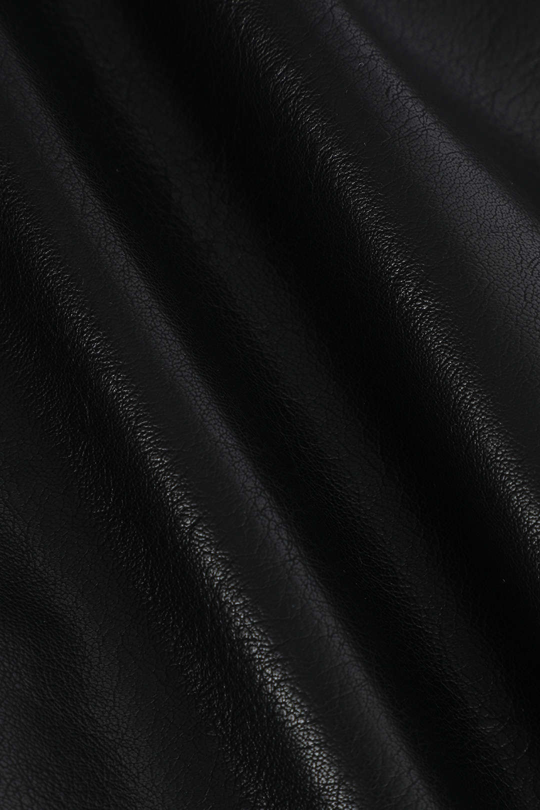 Contrast Pleated Faux Leather Midi Skirt - Image 9