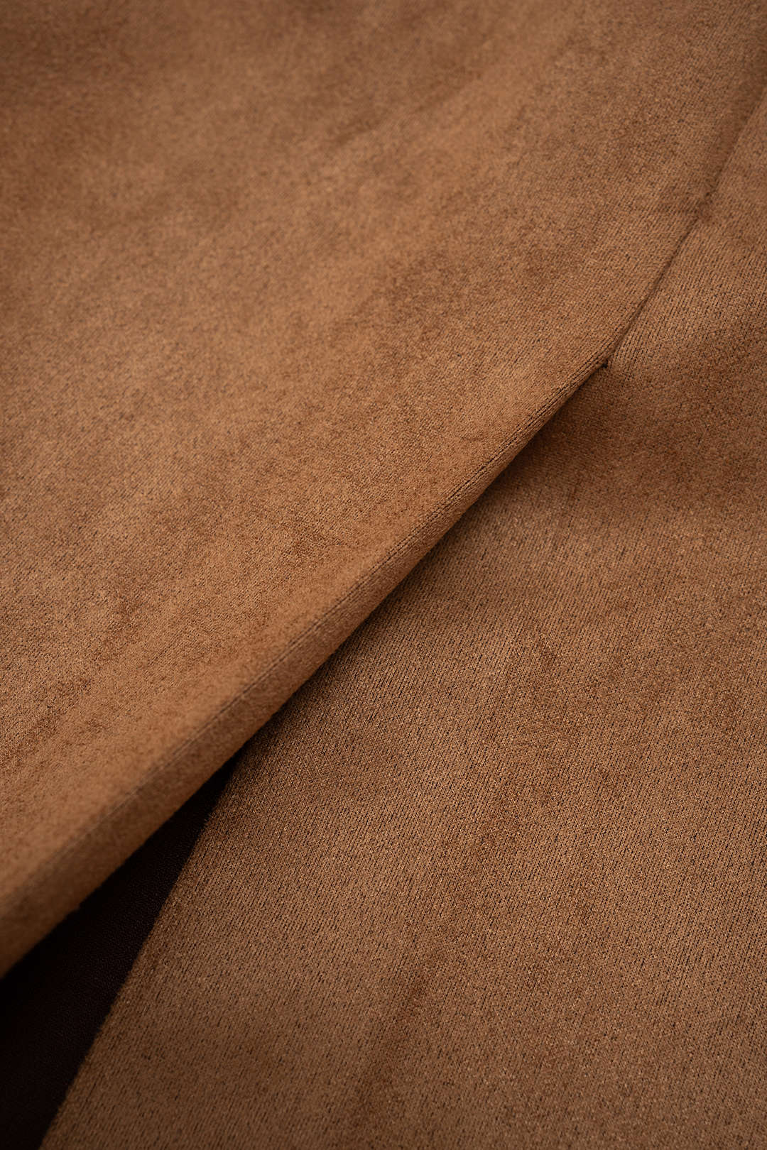 Suede Asymmetrical Strappy Belted Skirt - Image 5