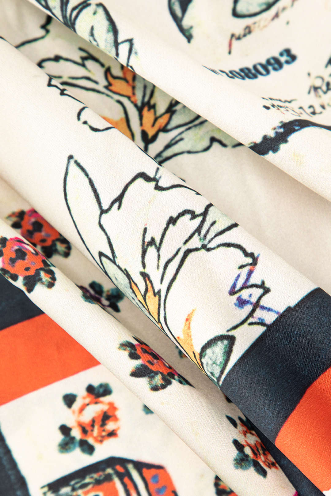 Floral Print High Waisted Straight Leg Pants - Image 4