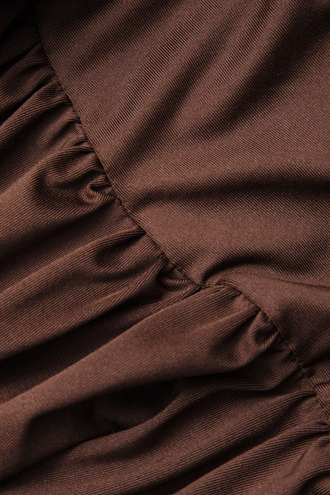 Wrap Ruched High Neck Long Sleeve Maxi Dress - Image 4