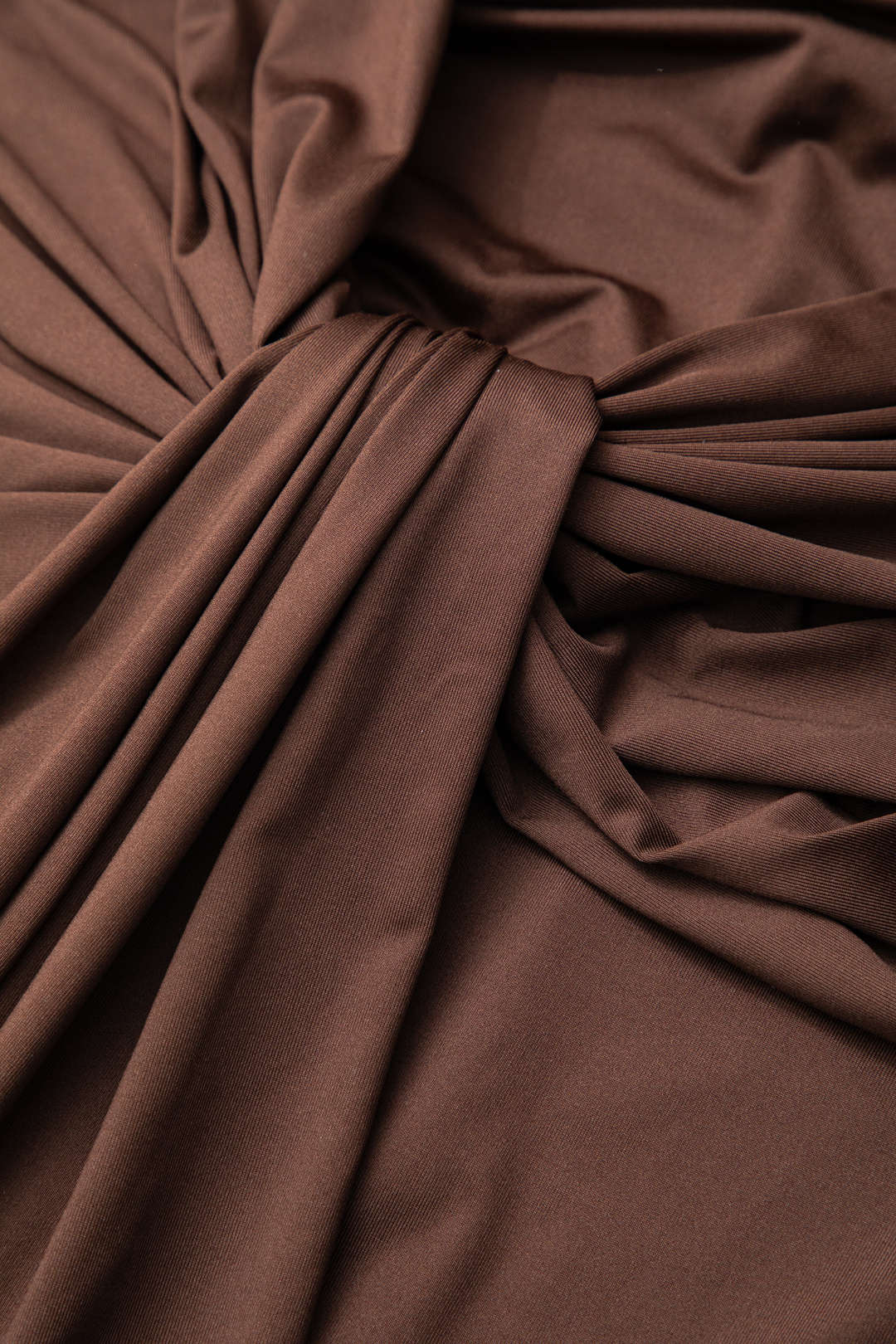 Wrap Ruched High Neck Long Sleeve Maxi Dress - Image 5