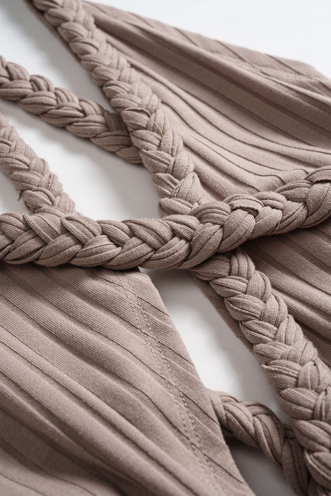 Asymmetrical Braided Backless Sleeveless Maxi Dress - Image 3