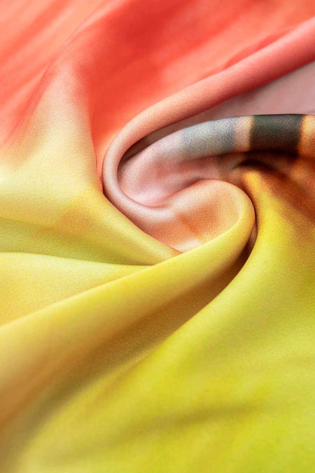 Tie Dye Print Satin Draped Cowl Neck Sleeveless Maxi Dress - Image 4