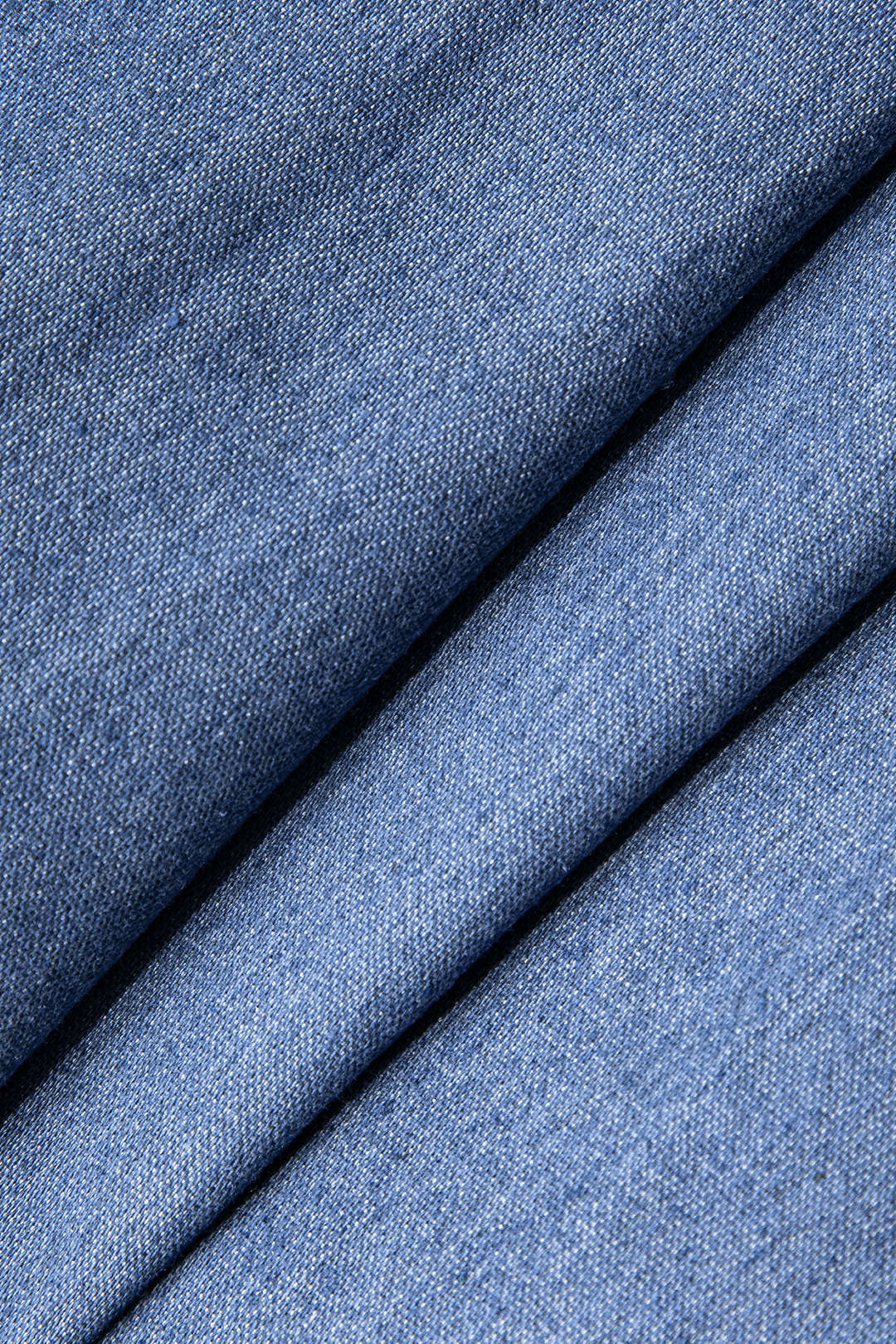 3D Flower Ruched Tank Denim Dress - Image 3