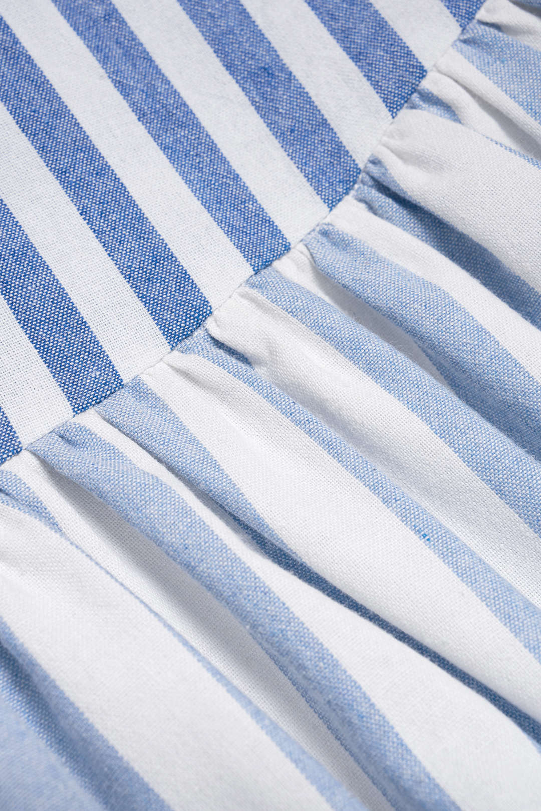 Stripes Print Asymmetrical Ruched Sleeveless Mini Dress - Image 3