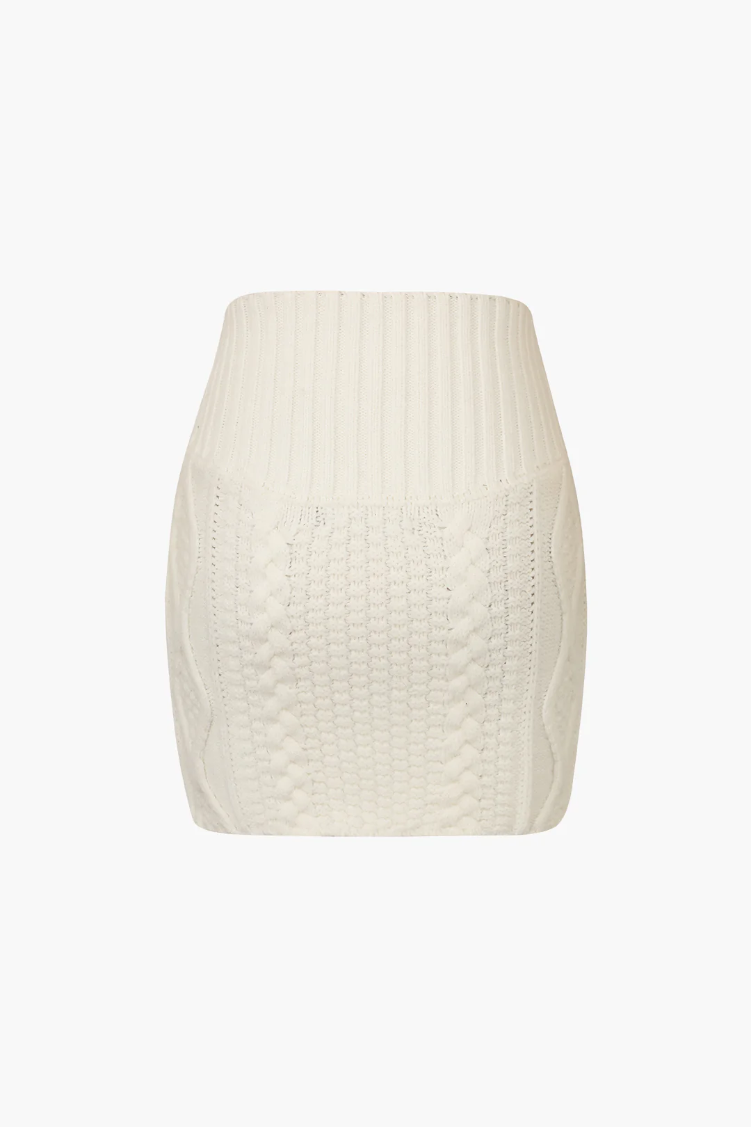 Cable Knit Mini Skirt - Image 3