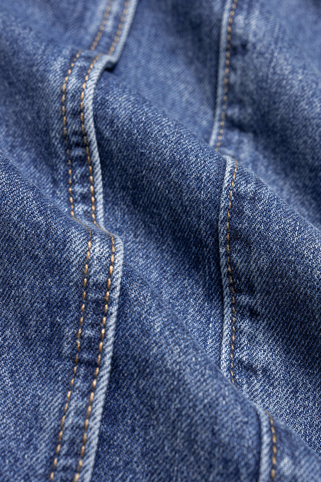 Denim Belted Straight Leg Jeans - Image 4