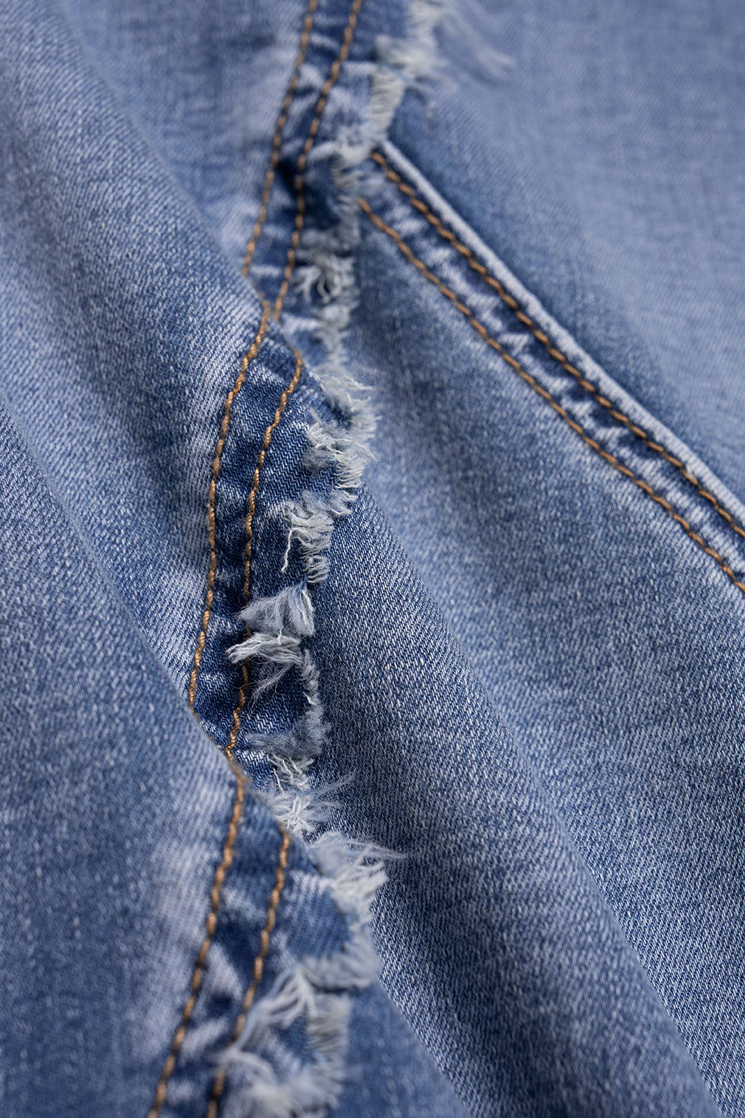 Denim Drawstring Asymmetrical Mermaid Skirt - Image 4