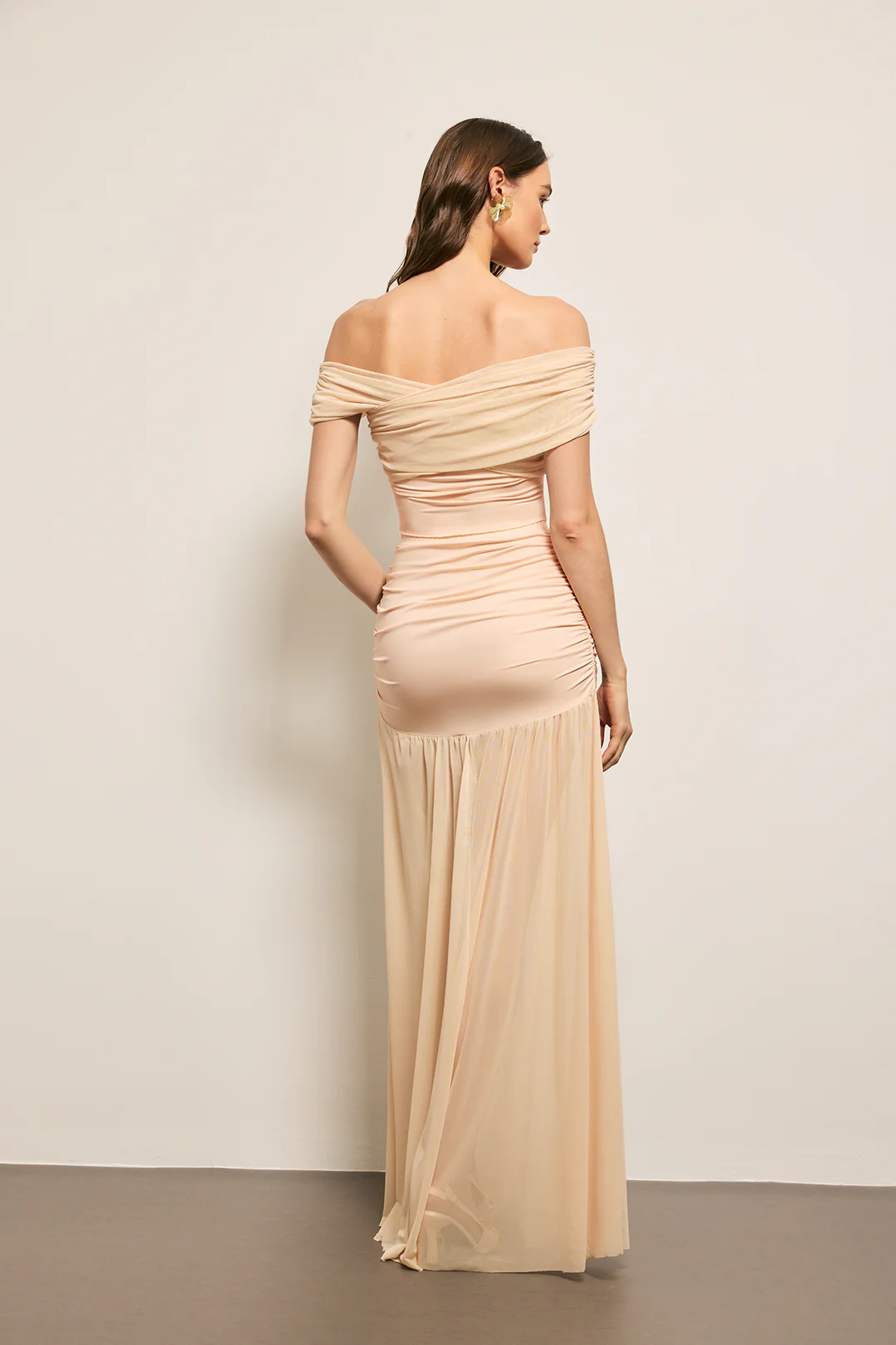 Ruched Patchwork Top And Skirt Set - Image 10