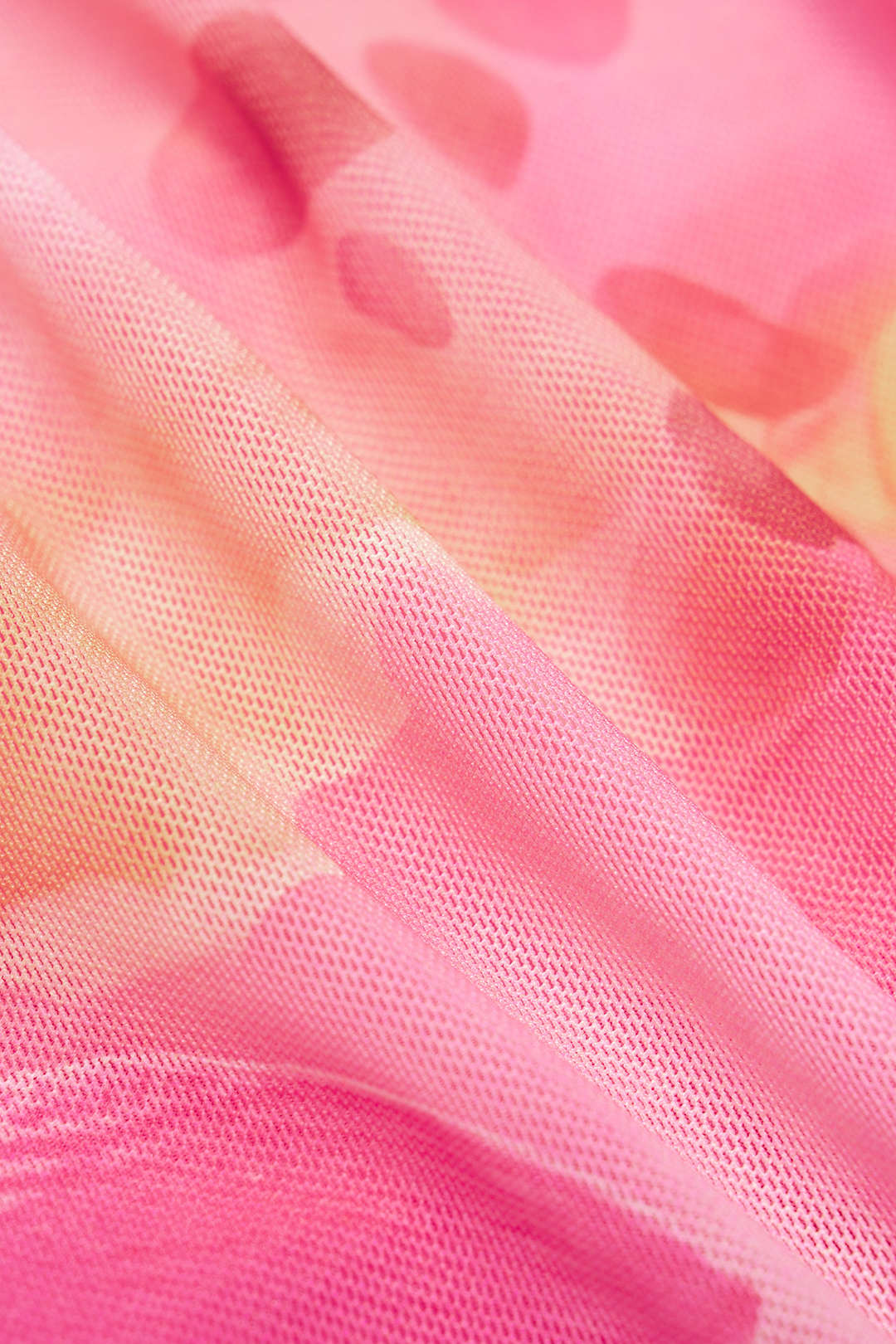 Floral Print Mesh Tube Top And Ruched Skirt Set - Image 4