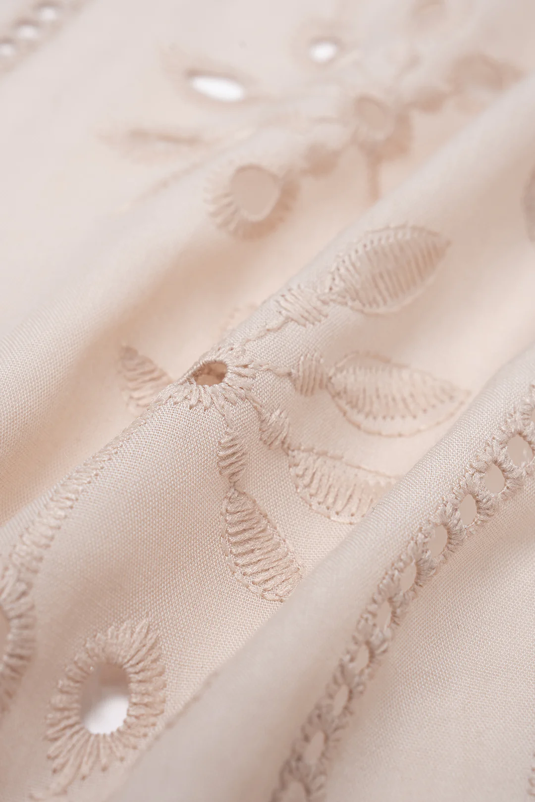 Embroidery Cut Out Long-Sleeve Shirt - Image 4