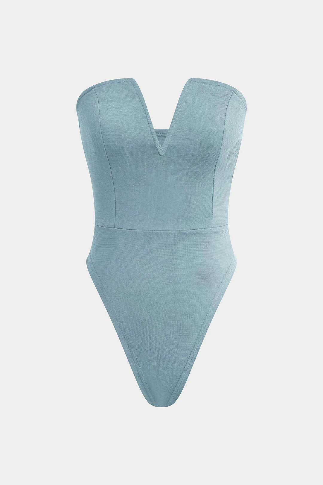 Basic V-neck Strapless Bodysuit - Image 18