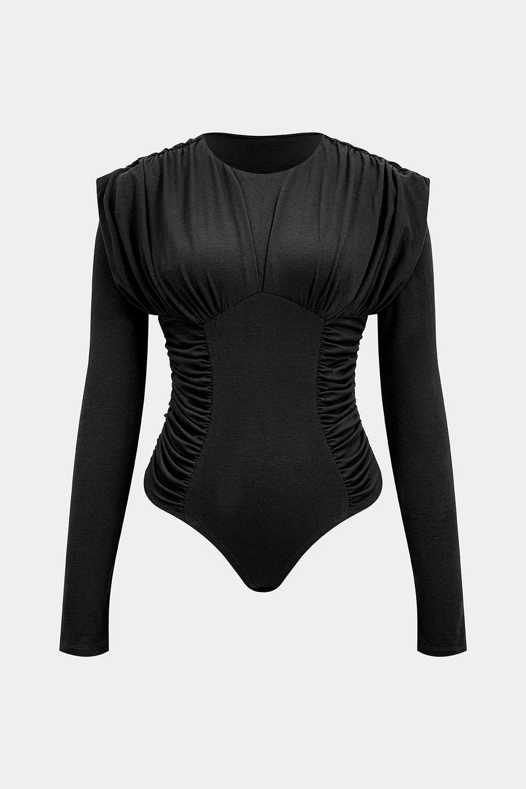 Ruched Long Sleeve Bodysuit - Image 6