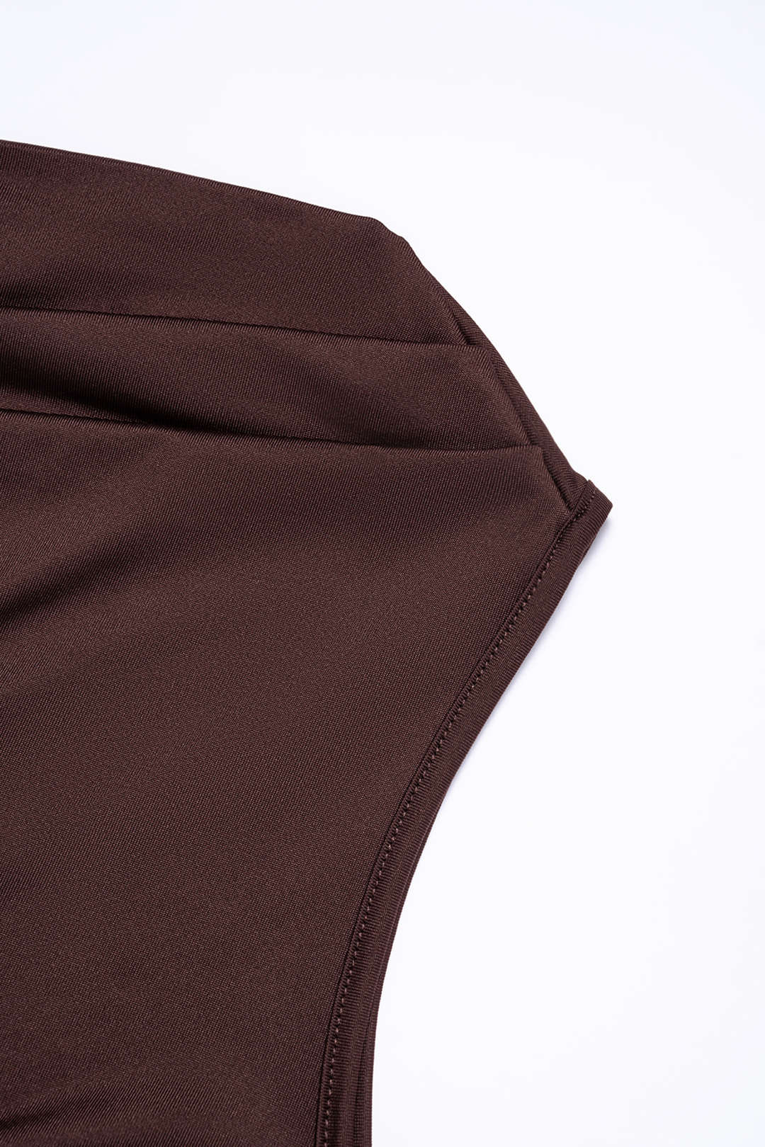 Asymmetrical One Shoulder Sleeveless T-shirt - Image 3