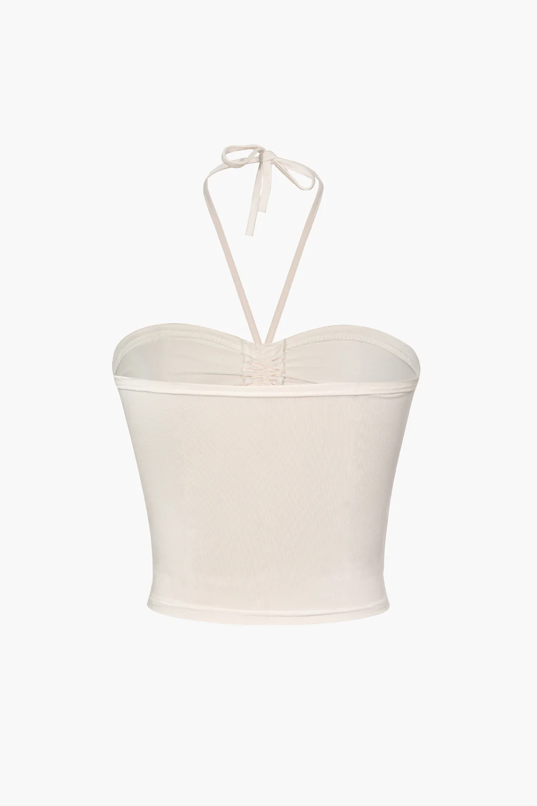 Basic Halter Neck Ruched Cami Top - Image 3