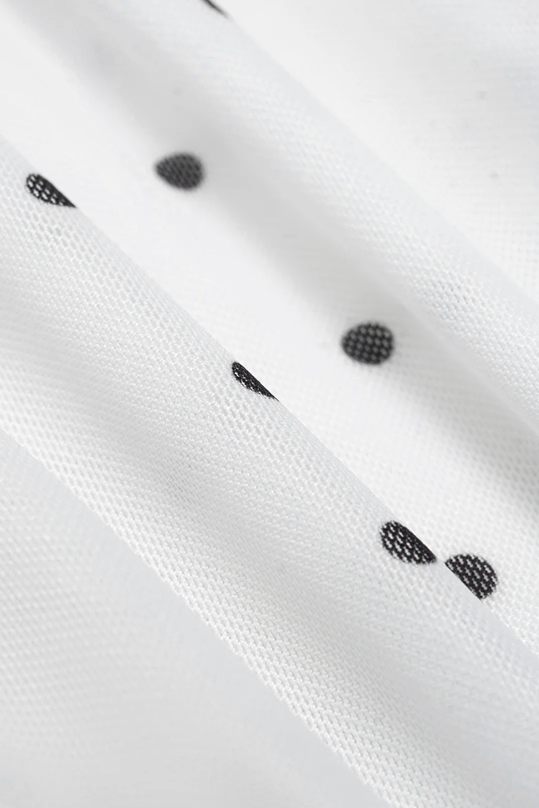 Polka Dots Print Halter Neck Tank Top - Image 4