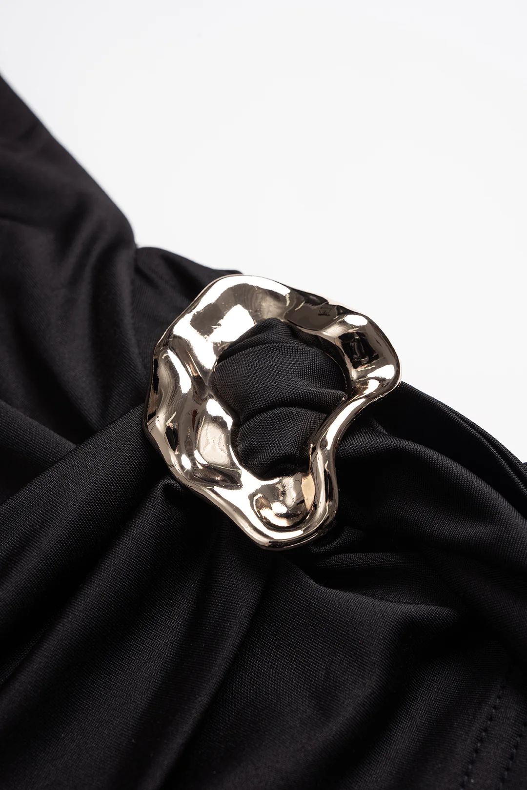 One Shoulder Metallic Asymmetrical Tank Top - Image 3