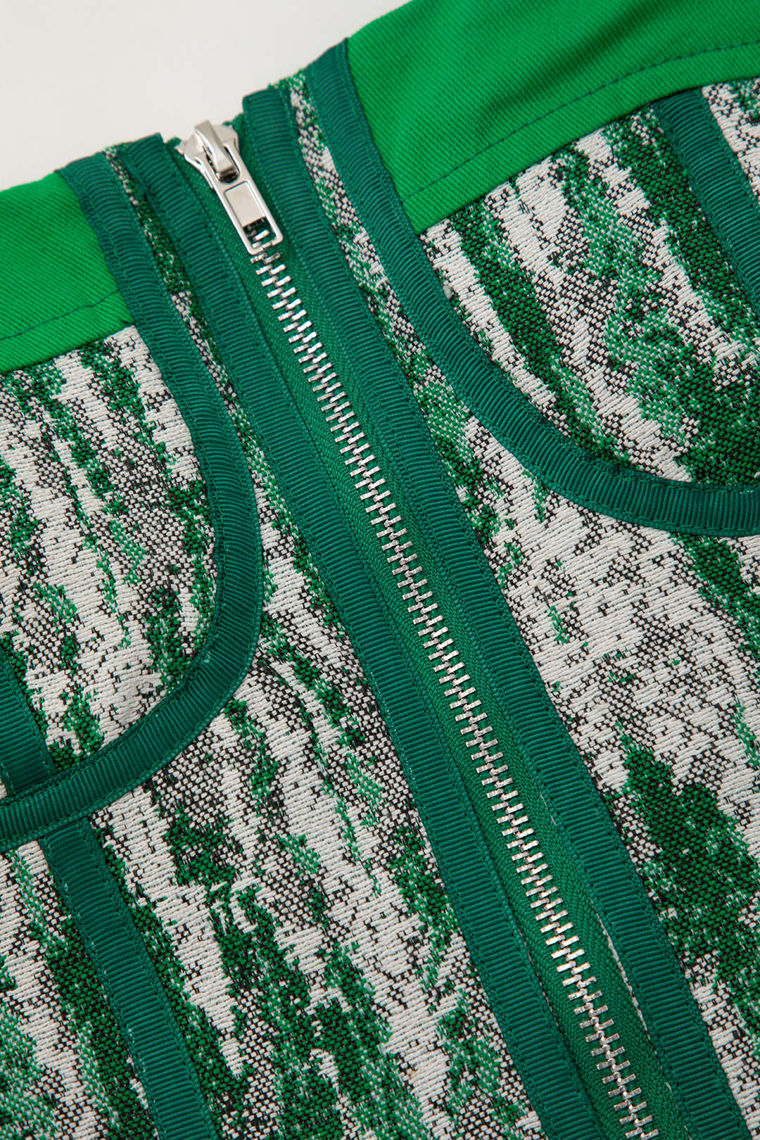 Zip Front Strapless Corset Top - Image 7