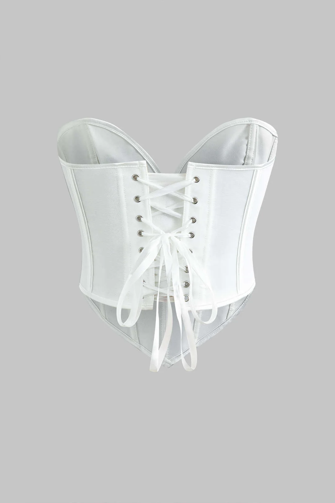 V-Hem Tie Back Corset Top - Image 7