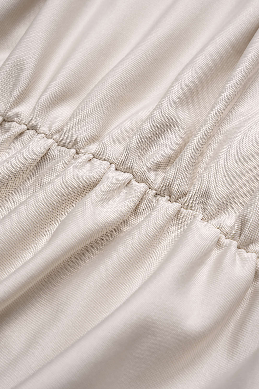 Solid Woven Ruched Tube Top - Image 5