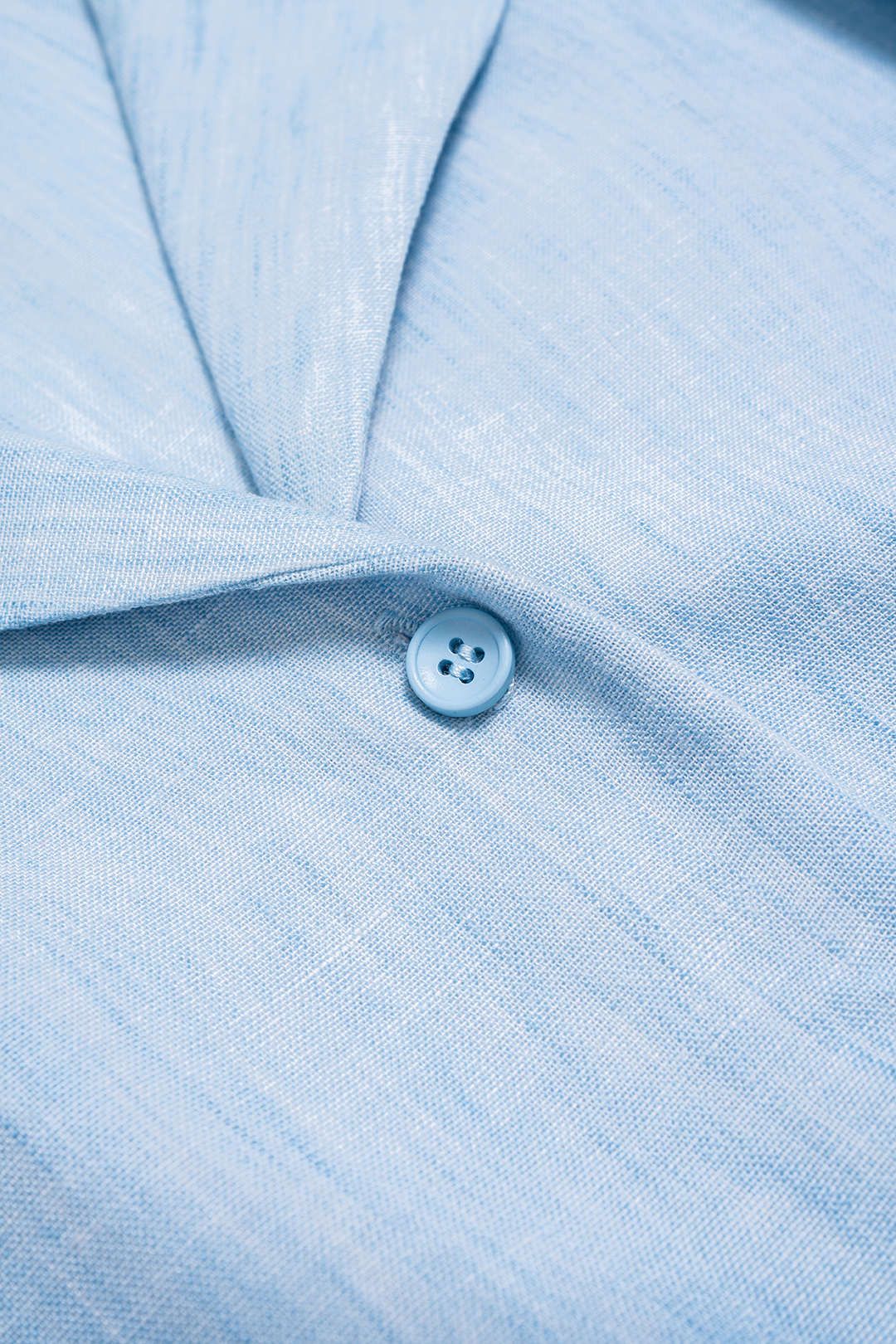 Notched Lapel Button Short-Sleeve Shirt - Image 3