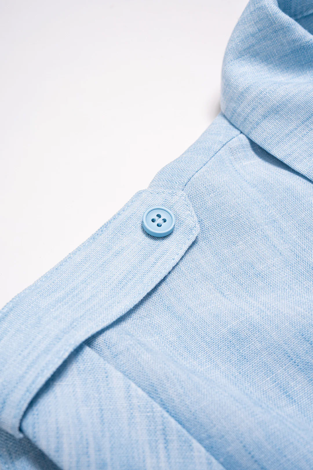 Notched Lapel Button Short-Sleeve Shirt - Image 4