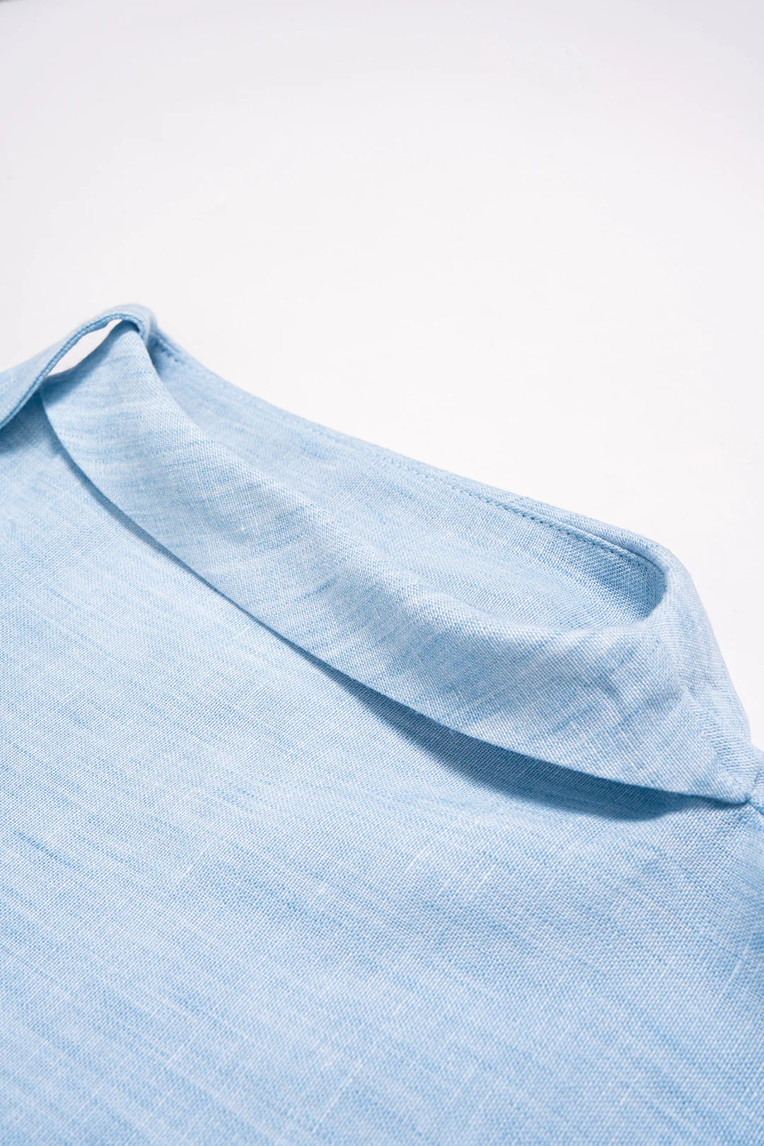 Notched Lapel Button Short-Sleeve Shirt - Image 5